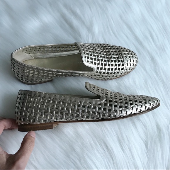 Giuseppe Zanotti Gold Flat Loafers - Picture 3 of 8